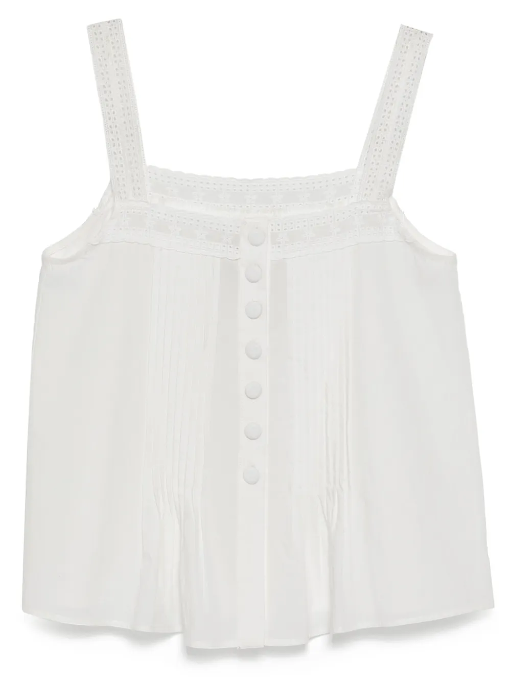 Топ Ritchel на бретелях с кружевом Bambah, белый
Топ Ritchel на бретелях с кружевом Bambah, белый