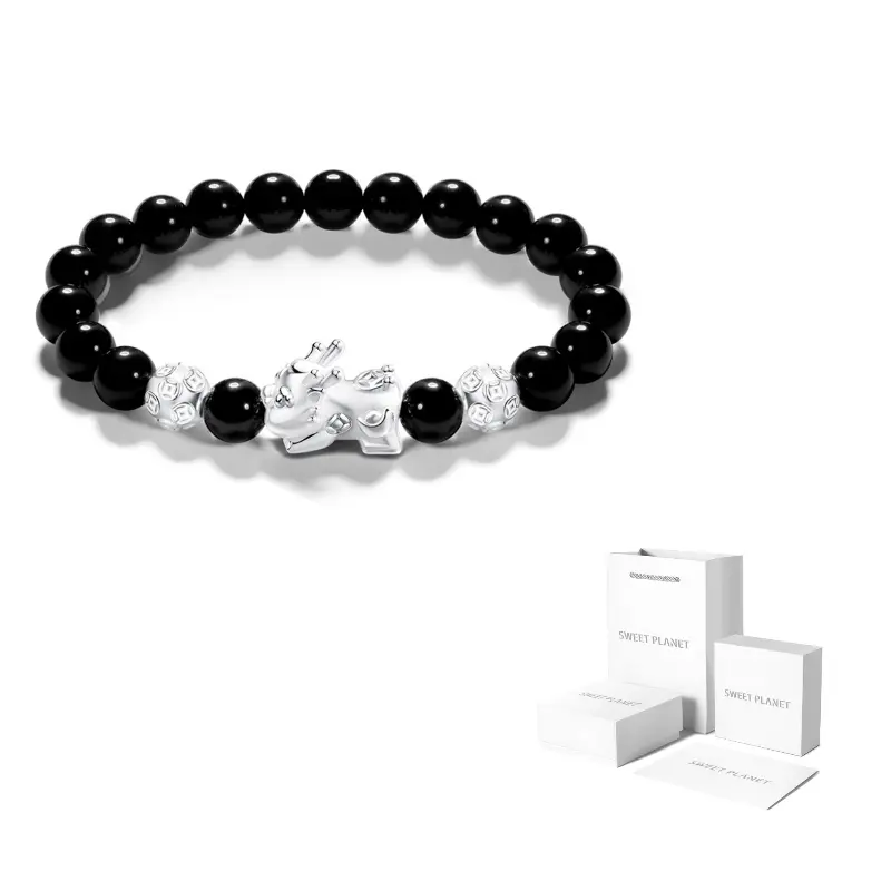 SWEET PLANET Синтетический обсидиановый браслет Unisex
SWEET PLANET Синтетический обсидиановый браслет Unisex