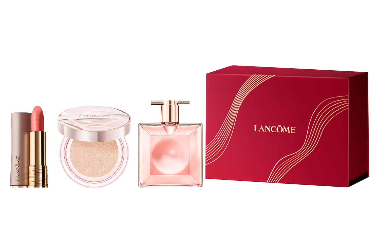 LANCOME Lankou помада розовое золото, моя воздушная подушка, парфюмерный набор eau de parfum edp лимонная груша 3.4г+14г+25мл
LANCOME Lankou помада розовое золото, моя воздушная подушка, парфюмерный набор eau de parfum edp лимонная груша 3.4г+14г+25мл