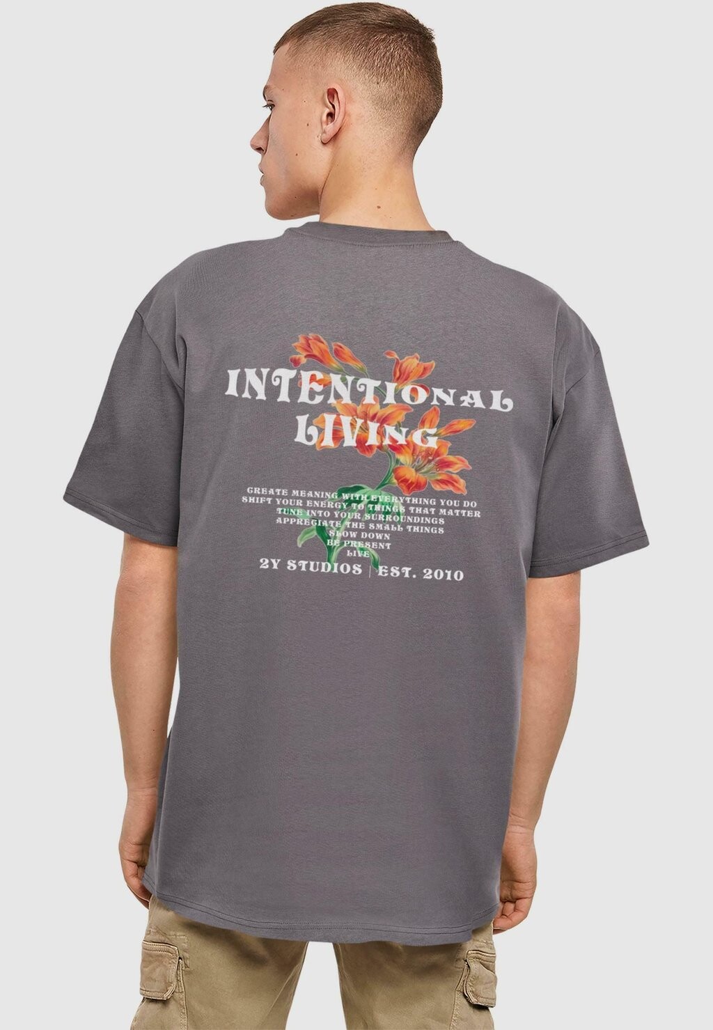 Футболка с принтом LILIA TEE 2Y Studios, серый 
Футболка с принтом LILIA TEE 2Y Studios, серый