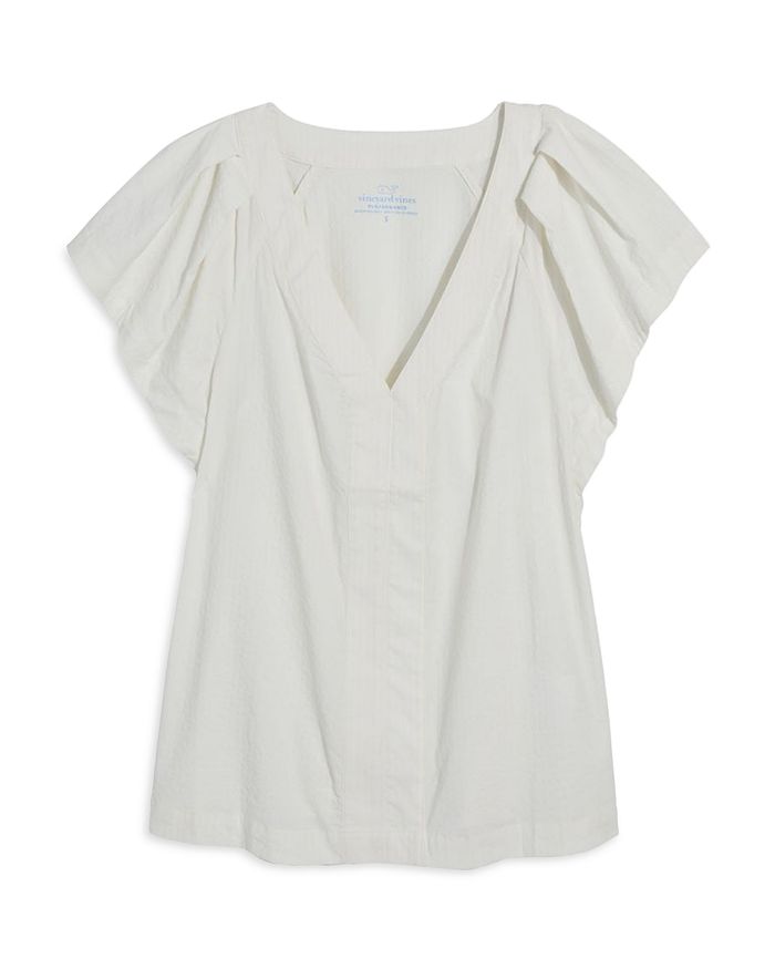 Топ с расклешенными рукавами Harbor Vineyard Vines, белый
Топ с расклешенными рукавами Harbor Vineyard Vines, белый