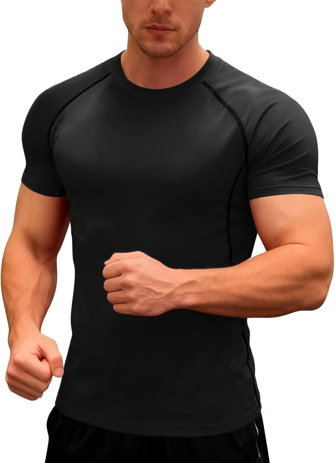 Мужская футболка Muscle Stretch Slim Fit с коротким рукавом Raglan для тренировок
Мужская футболка Muscle Stretch Slim Fit с коротким рукавом Raglan для тренировок