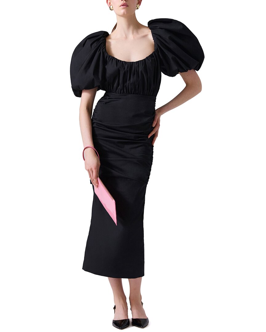 Каролина Эррера платье миди с буфами, круглым вырезом и сборками Carolina Herrera, черный
Каролина Эррера платье миди с буфами, круглым вырезом и сборками Carolina Herrera, черный