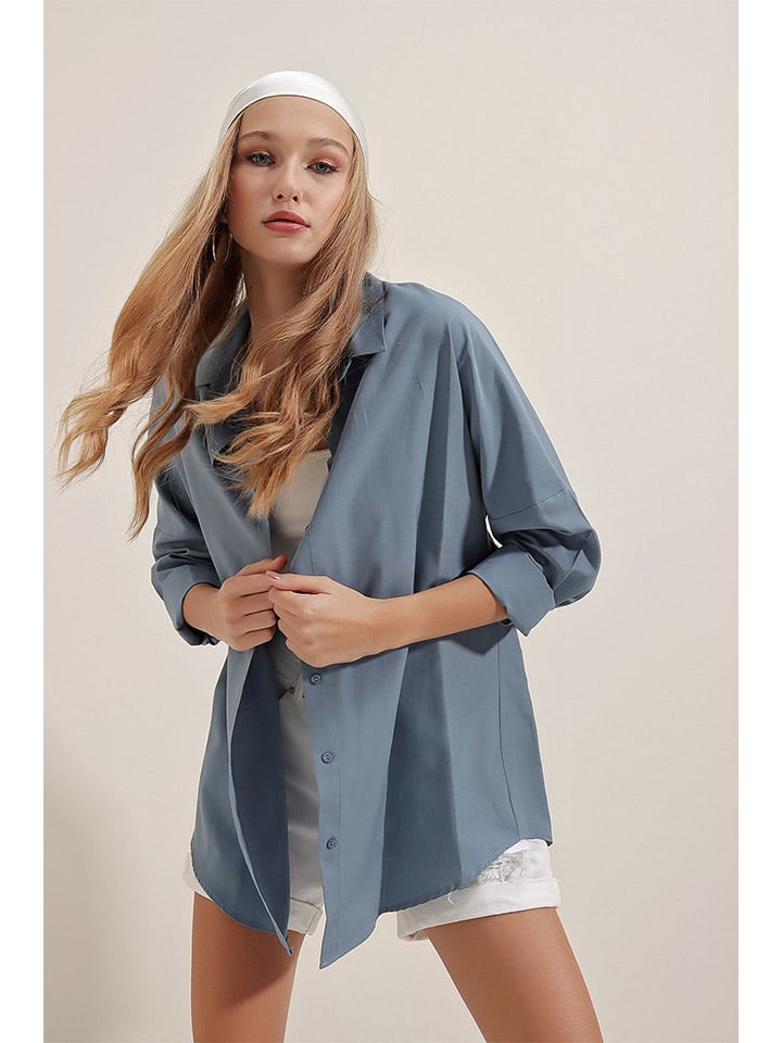 Trendyol Рубашка синего цвета
Trendyol Рубашка синего цвета