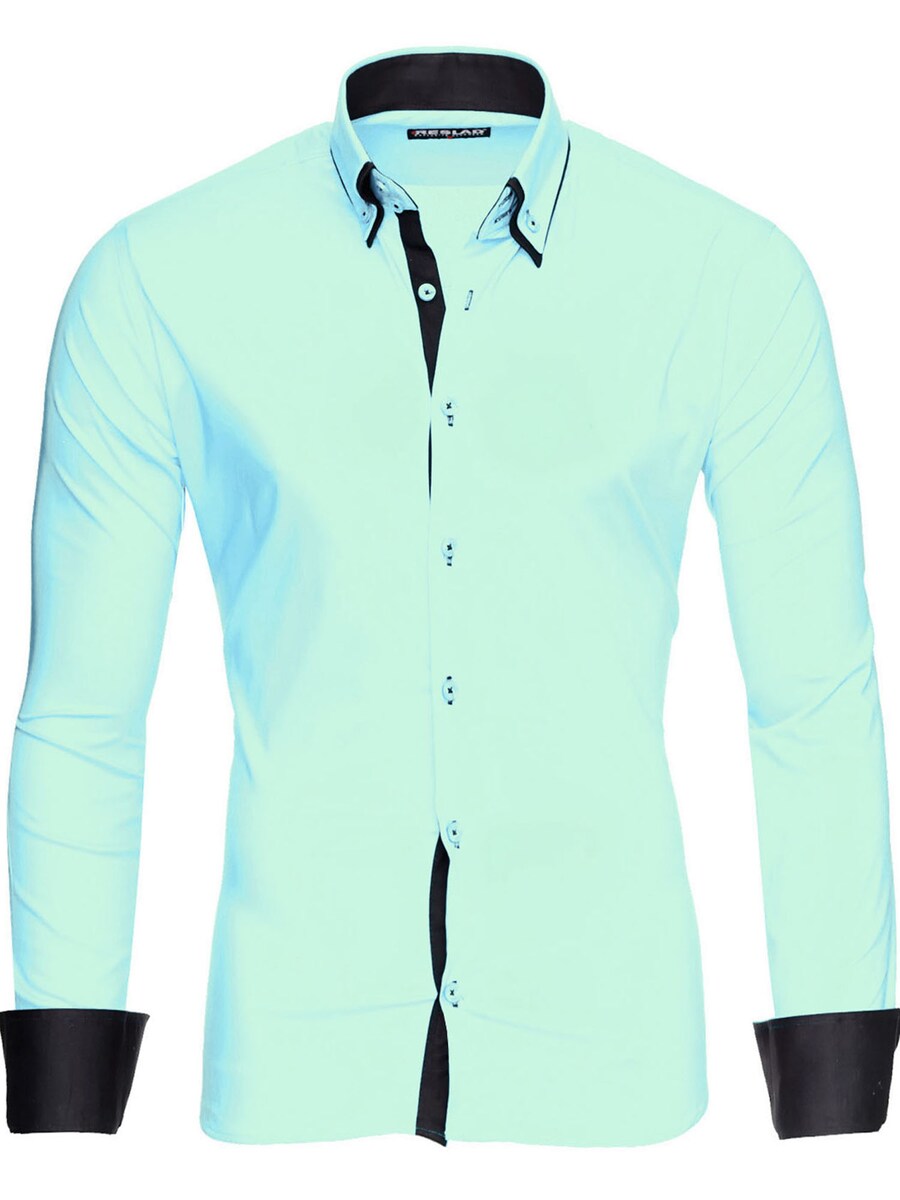 Рубашка Slim Fit на пуговицах Reslad RS7050, мятный
Рубашка Slim Fit на пуговицах Reslad RS7050, мятный