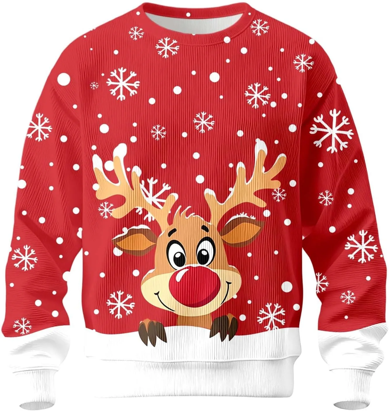 Мужской свитер Ugly Christmas с рождественским принтом
Мужской свитер Ugly Christmas с рождественским принтом