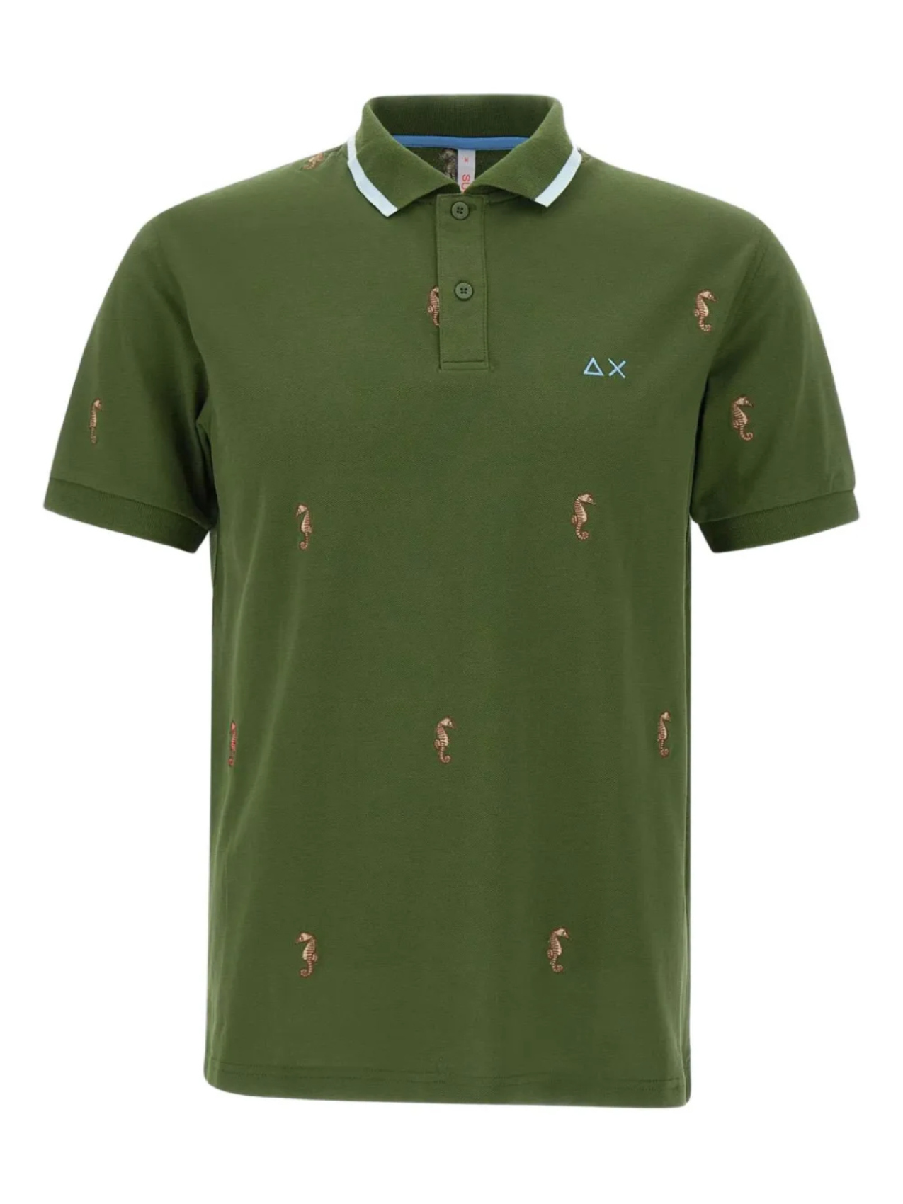 Рубашка поло с вышивкой в виде морского конька Sun68, зеленый
Рубашка поло с вышивкой в виде морского конька Sun68, зеленый
