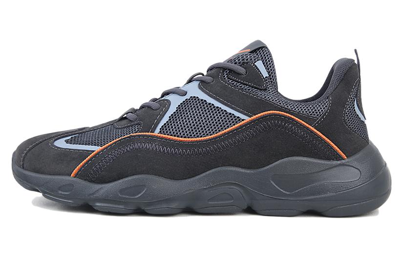 Прочные дышащие низкие повседневные туфли для мужчин, серые WARRIOR, Gray Orange 
Прочные дышащие низкие повседневные туфли для мужчин, серые WARRIOR, Gray Orange