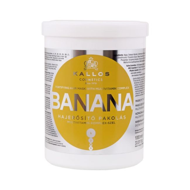 Kjmn Банановая маска для волос Kallos, 1000 мл
Kjmn Банановая маска для волос Kallos, 1000 мл