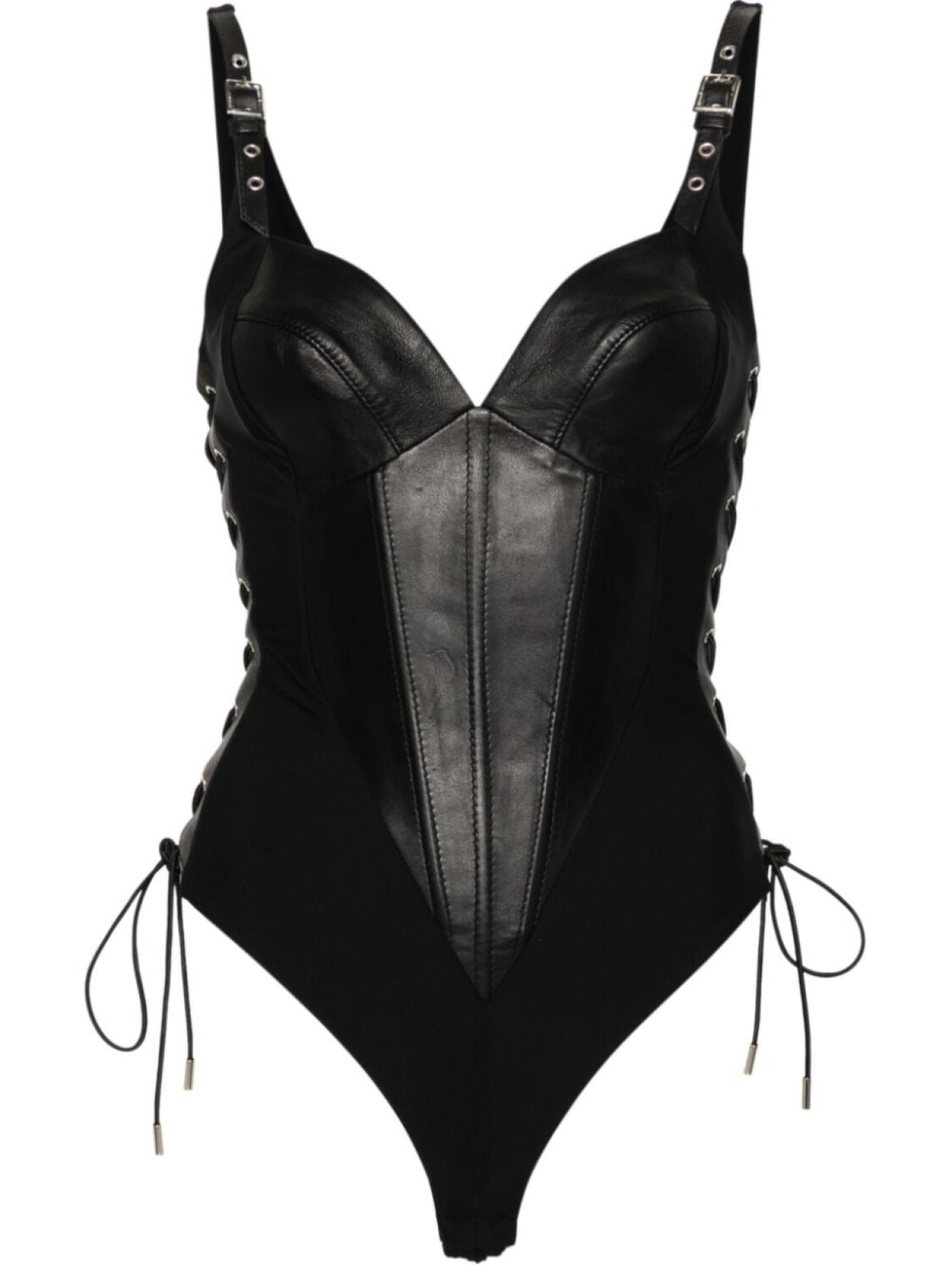 MITILIANE COUTURE боди с кожаной отделкой, черный
MITILIANE COUTURE боди с кожаной отделкой, черный