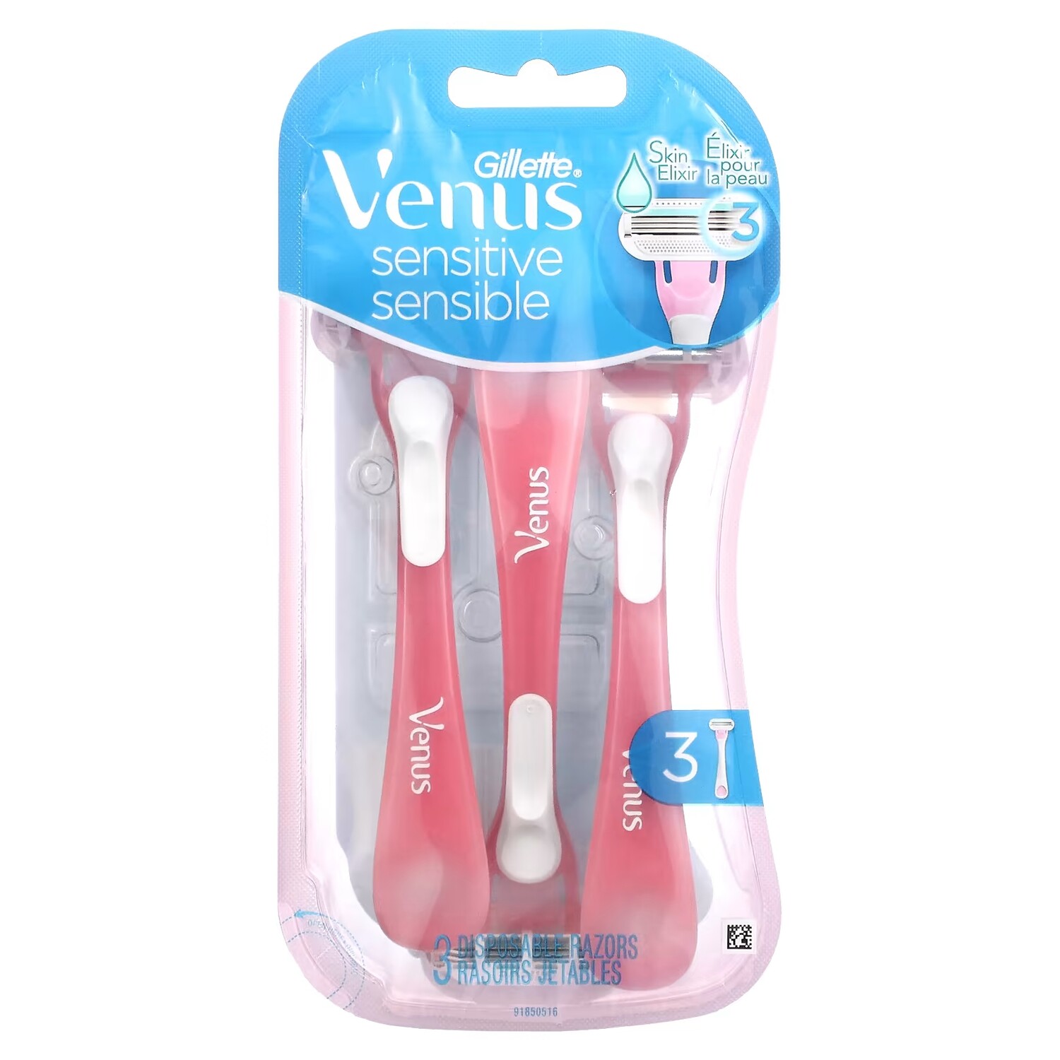 Одноразовые бритвы Gillette Venus Sensitive, 3 шт
Одноразовые бритвы Gillette Venus Sensitive, 3 шт