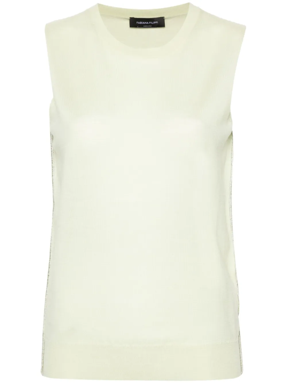Трикотажный топ без рукавов Fabiana Filippi, зеленый 
Трикотажный топ без рукавов Fabiana Filippi, зеленый