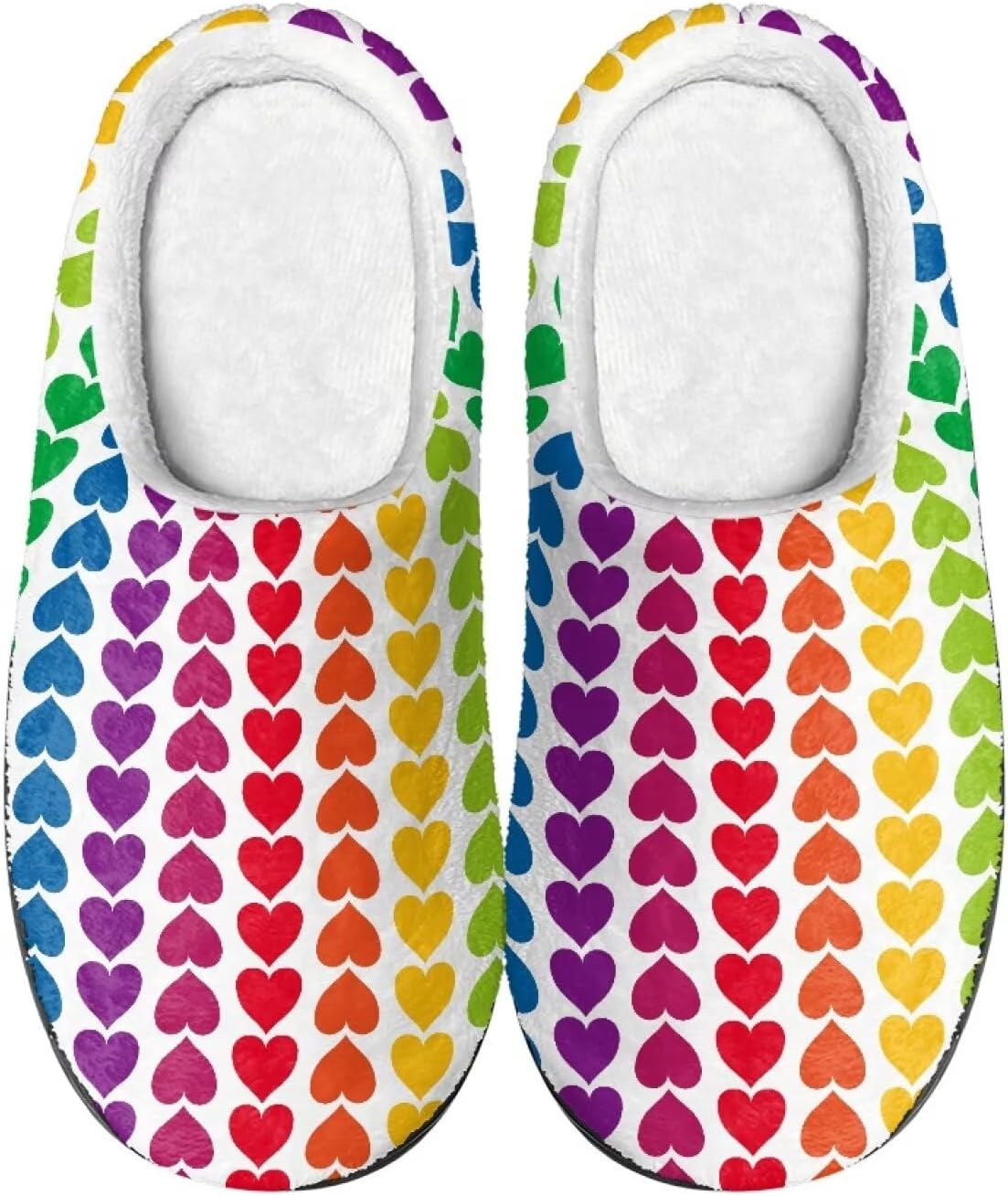 Мужские и женские нескользящие тапочки, теплые мягкие уютные тапочки из фланели, домашняя обувь для спальни и улицы, размеры 2-12 Zcfygdx, Simple Rainbow Love Heart Print
Мужские и женские нескользящие тапочки, теплые мягкие уютные тапочки из фланели, домашняя обувь для спальни и улицы, размеры 2-12 Zcfygdx, Simple Rainbow Love Heart Print