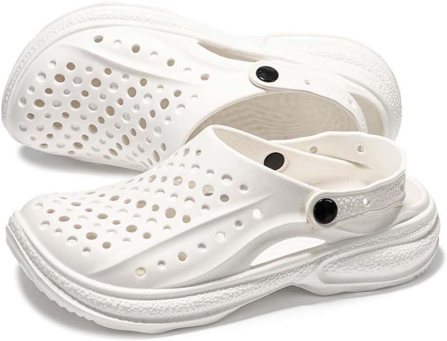 Унисекс садовые сабо, женские и мужские садовые сабо, дизайн в виде линии, легкий материал EVA, противоскользящие и износоустойчивые, модные пляжные сандалии, для использования внутри дома и на улице Vtiao, белый
Унисекс садовые сабо, женские и мужские садовые сабо, дизайн в виде линии, легкий материал EVA, противоскользящие и износоустойчивые, модные пляжные сандалии, для использования внутри дома и на улице Vtiao, белый