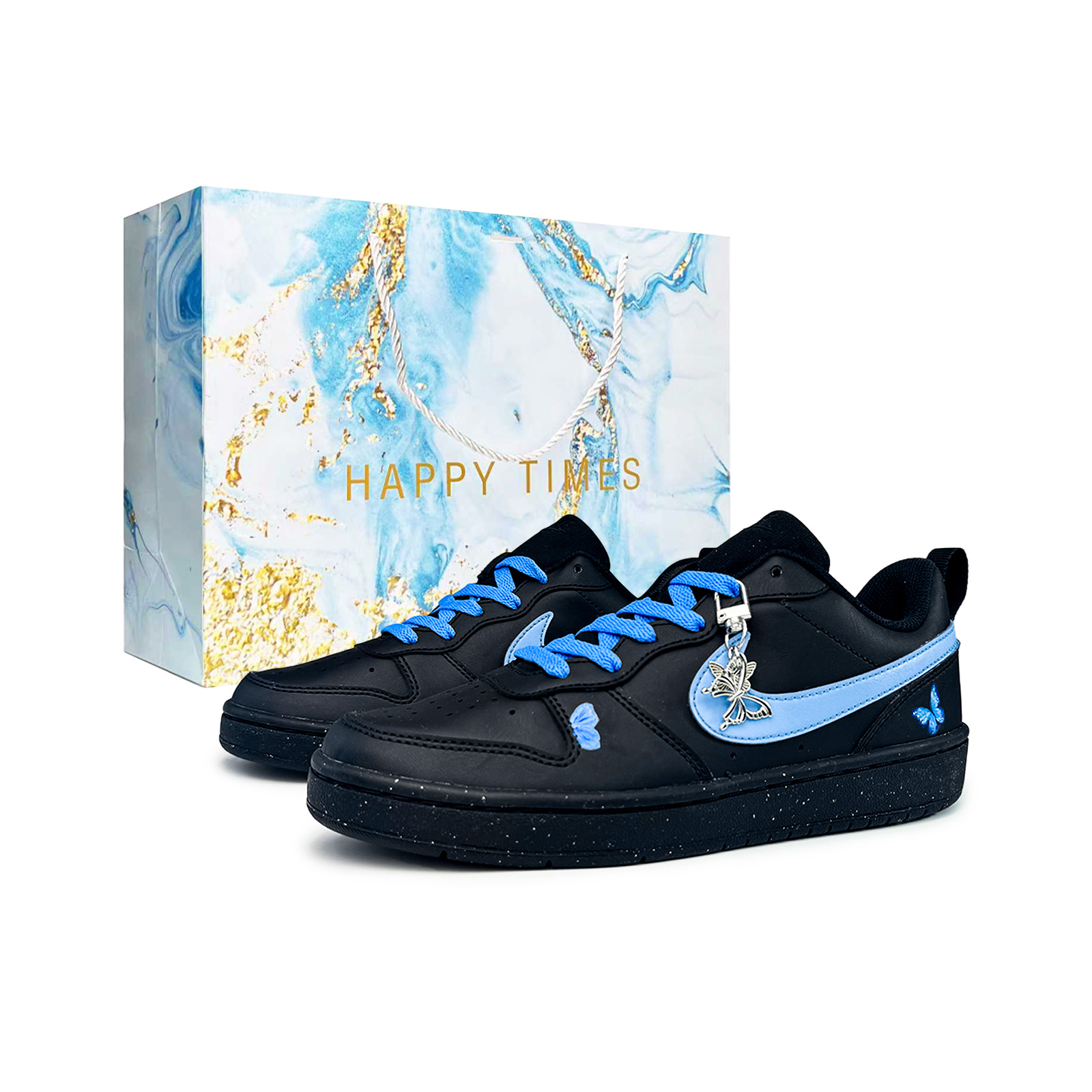 Nike Кроссовки Court Borough Deep Blue Butterfly Dream кожаные нескользящие, устойчивые к истиранию, с легкой амортизацией, низкие
Nike Кроссовки Court Borough Deep Blue Butterfly Dream кожаные нескользящие, устойчивые к истиранию, с легкой амортизацией, низкие