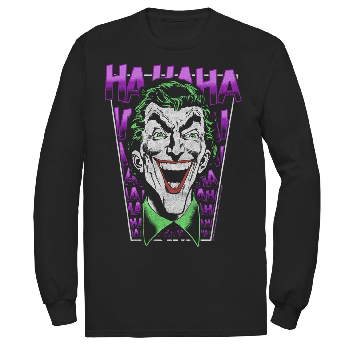 Мужская футболка DC Comics The Joker HAHAHA с большим лицом
Мужская футболка DC Comics The Joker HAHAHA с большим лицом