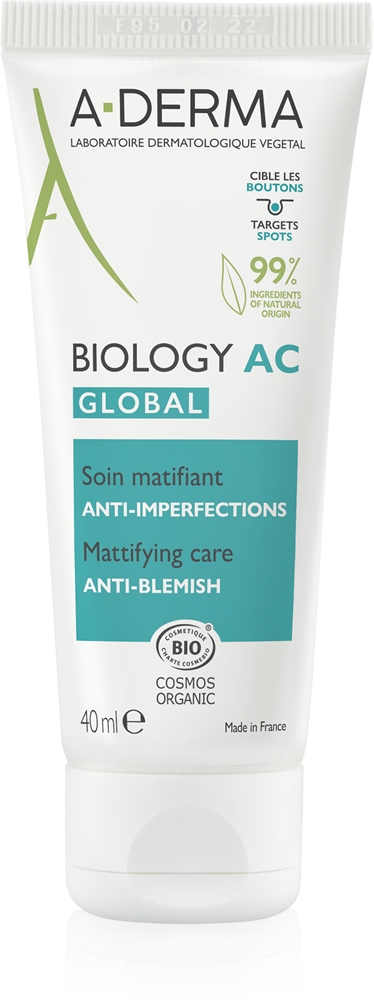 Матирующее средство Biology AC для устранения несовершенств кожи A-Derma, 40 мл
Матирующее средство Biology AC для устранения несовершенств кожи A-Derma, 40 мл