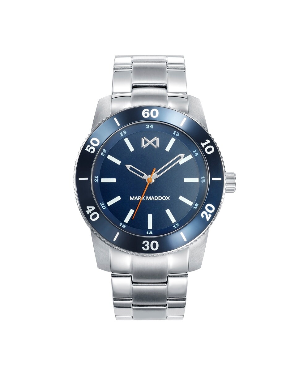 Мужские часы Mission с тремя стрелками из синей стали и алюминия Mark Maddox, серебро
Мужские часы Mission с тремя стрелками из синей стали и алюминия Mark Maddox, серебро