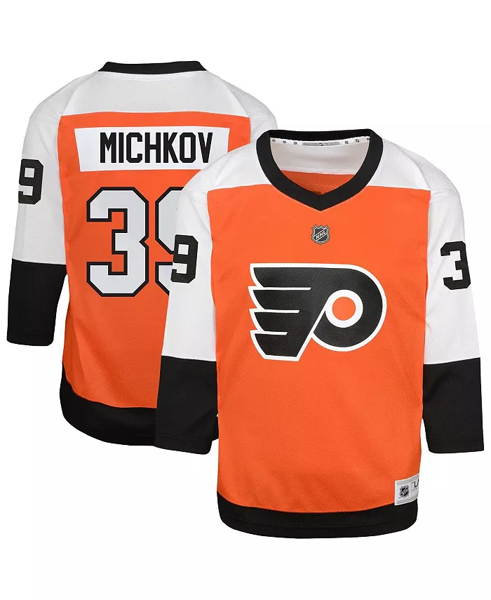 Оранжевая реплика домашней футболки Philadelphia Flyers для подростков Big Boys and Girls, модель Matvei Michkov Outerstuff
Оранжевая реплика домашней футболки Philadelphia Flyers для подростков Big Boys and Girls, модель Matvei Michkov Outerstuff