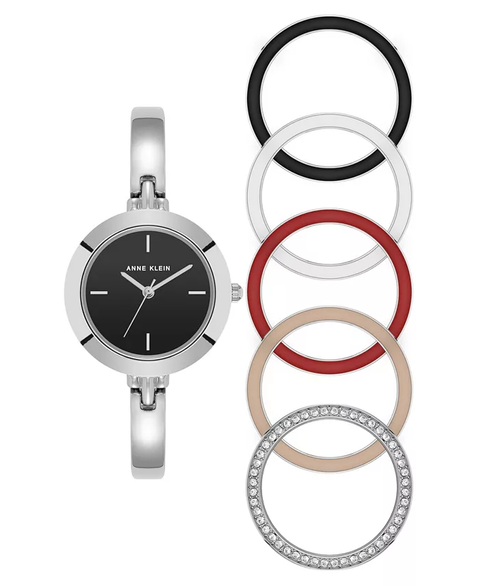 Женские часы Quartz со сменным безелем, серебристый металлический корпус, 30 мм Anne Klein, мультиколор
Женские часы Quartz со сменным безелем, серебристый металлический корпус, 30 мм Anne Klein, мультиколор