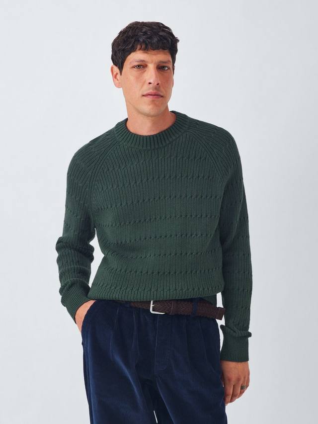 Хлопковый джемпер с резинкой и воротником-гольф John Lewis, Darkest Spruce
Хлопковый джемпер с резинкой и воротником-гольф John Lewis, Darkest Spruce