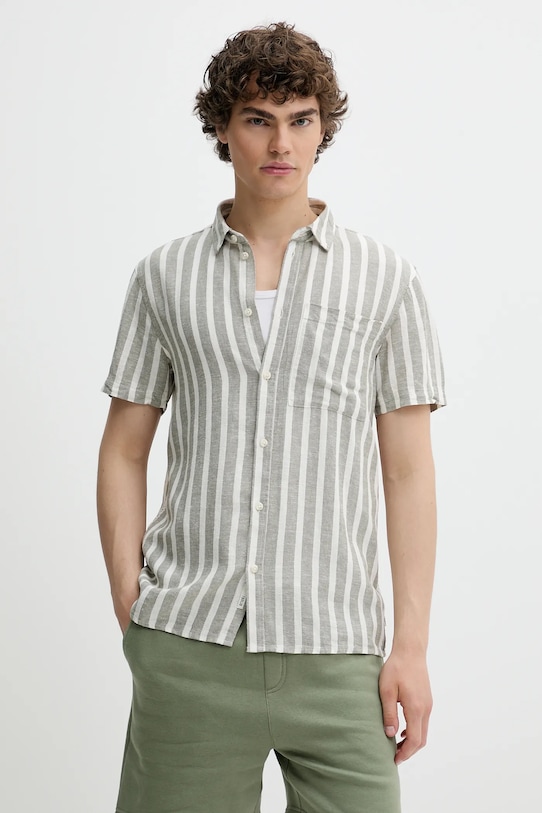 Льняная рубашка FRIED Solid, зеленый 
Льняная рубашка FRIED Solid, зеленый