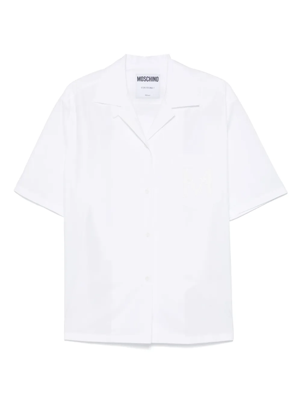 Рубашка с вышитым логотипом Moschino, белый
Рубашка с вышитым логотипом Moschino, белый