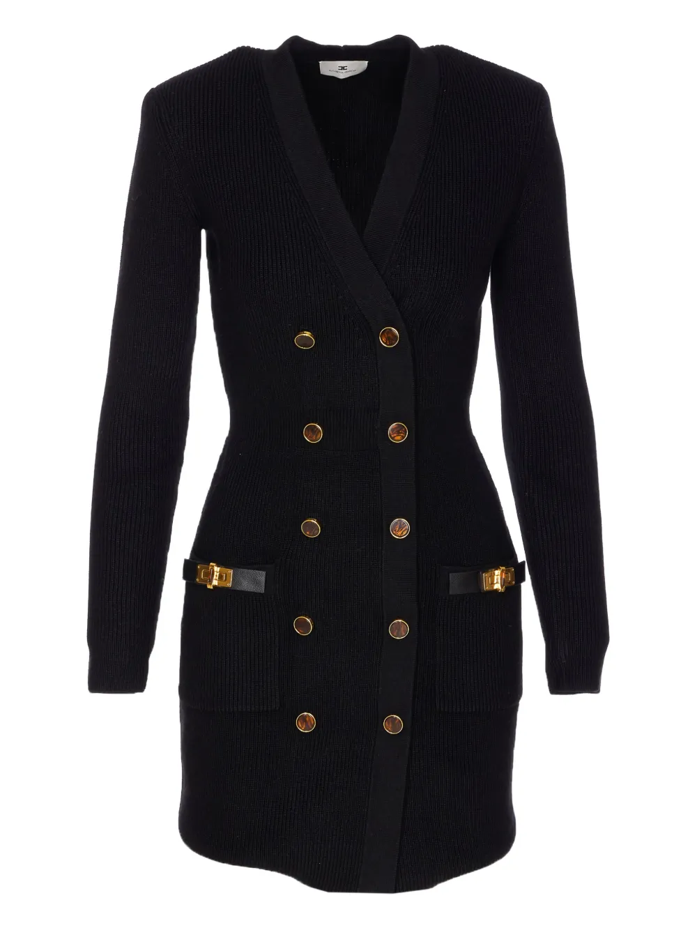 Платье мини в рубчик Elisabetta Franchi, черный
Платье мини в рубчик Elisabetta Franchi, черный