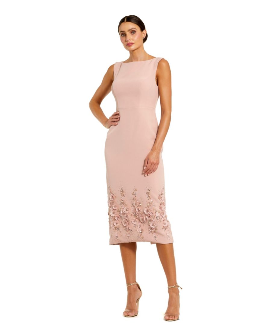 Женское миди-платье без рукавов из крепа с цветочной вышивкой бисером Mac Duggal, Pink
Женское миди-платье без рукавов из крепа с цветочной вышивкой бисером Mac Duggal, Pink