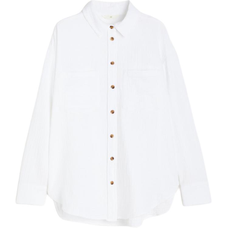H&M Женская белая рубашка
H&M Женская белая рубашка