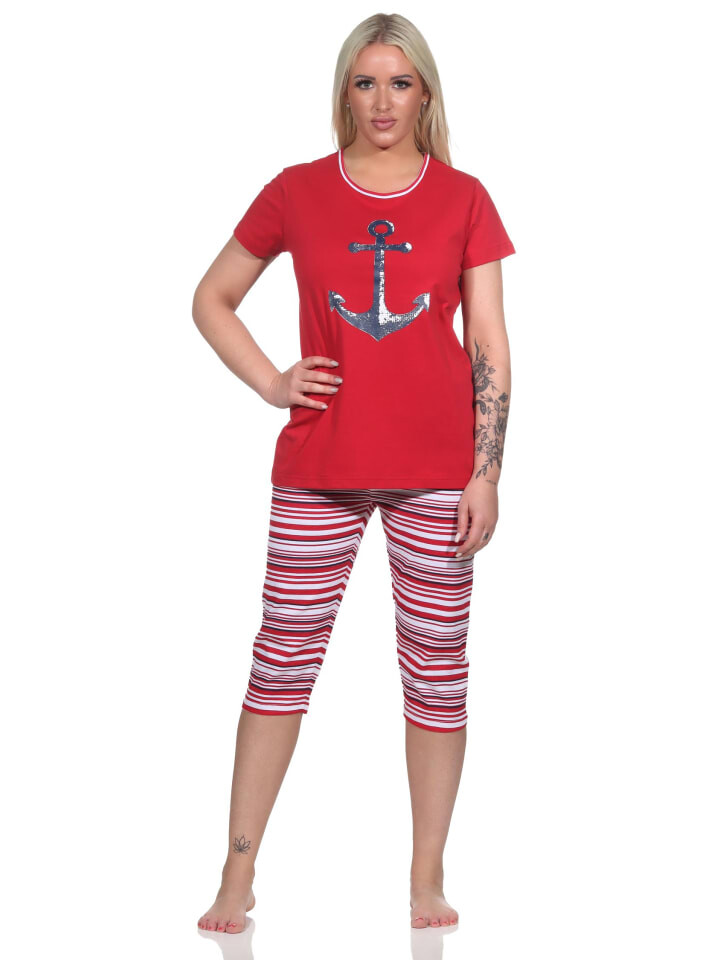 Пижама NORMANN Capri kurzarm Anker und Ringeln, красный
Пижама NORMANN Capri kurzarm Anker und Ringeln, красный