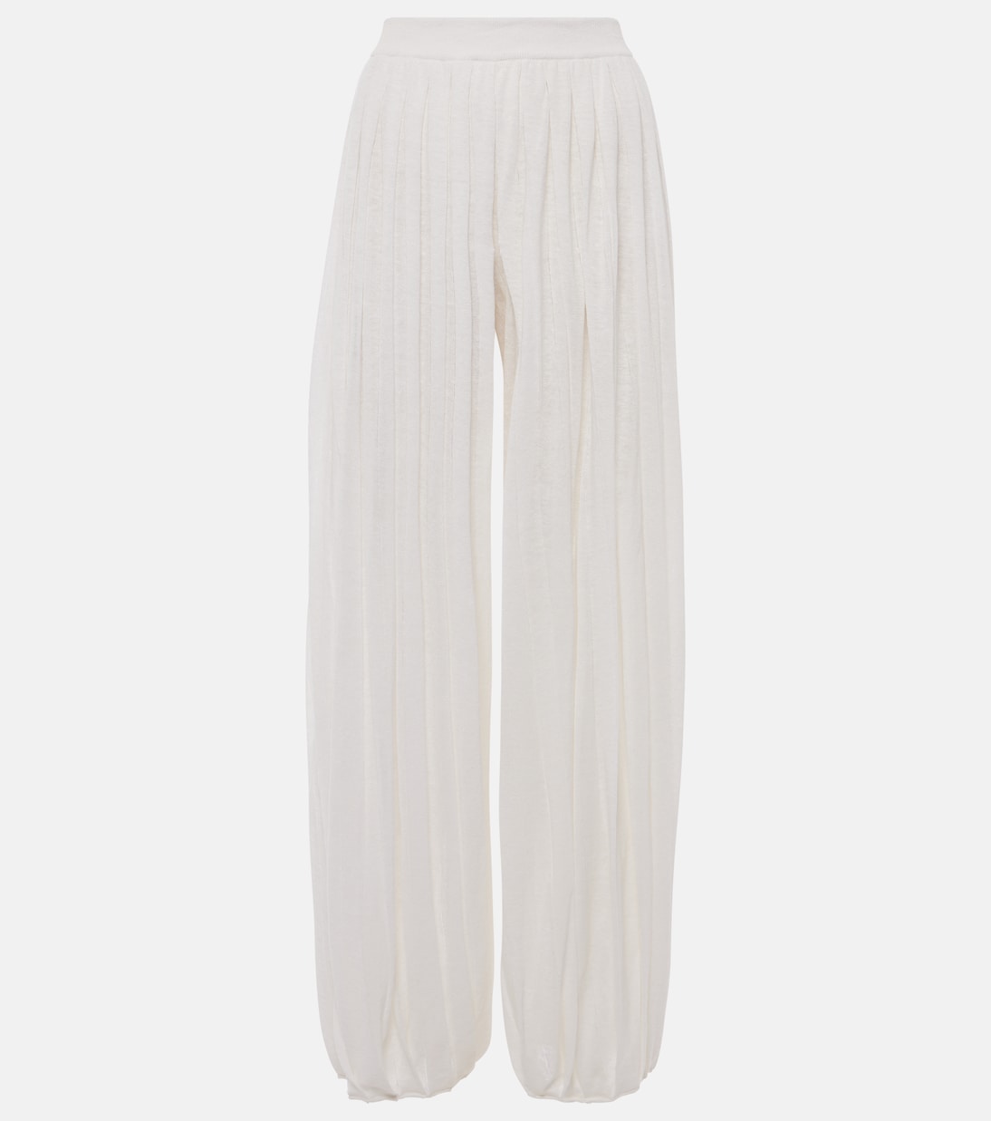 Брюки-палаццо Lanai из льняной смеси Loro Piana, белый 
Брюки-палаццо Lanai из льняной смеси Loro Piana, белый