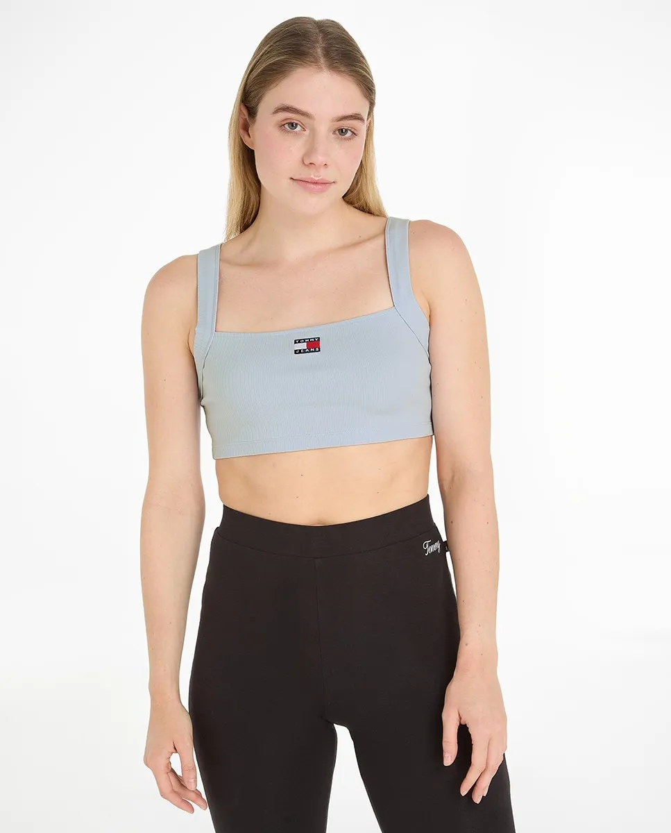 Женский топ на бретелях приталенный Tommy Jeans, светло-голубой
Женский топ на бретелях приталенный Tommy Jeans, светло-голубой