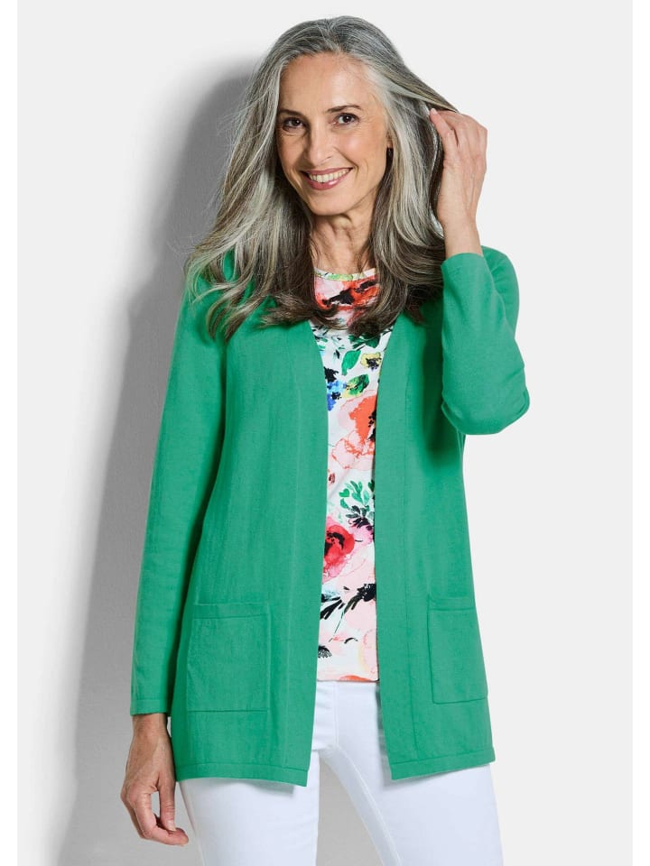 GOLDNER Элегантный зеленый кардиган с кашемиром
GOLDNER Элегантный зеленый кардиган с кашемиром