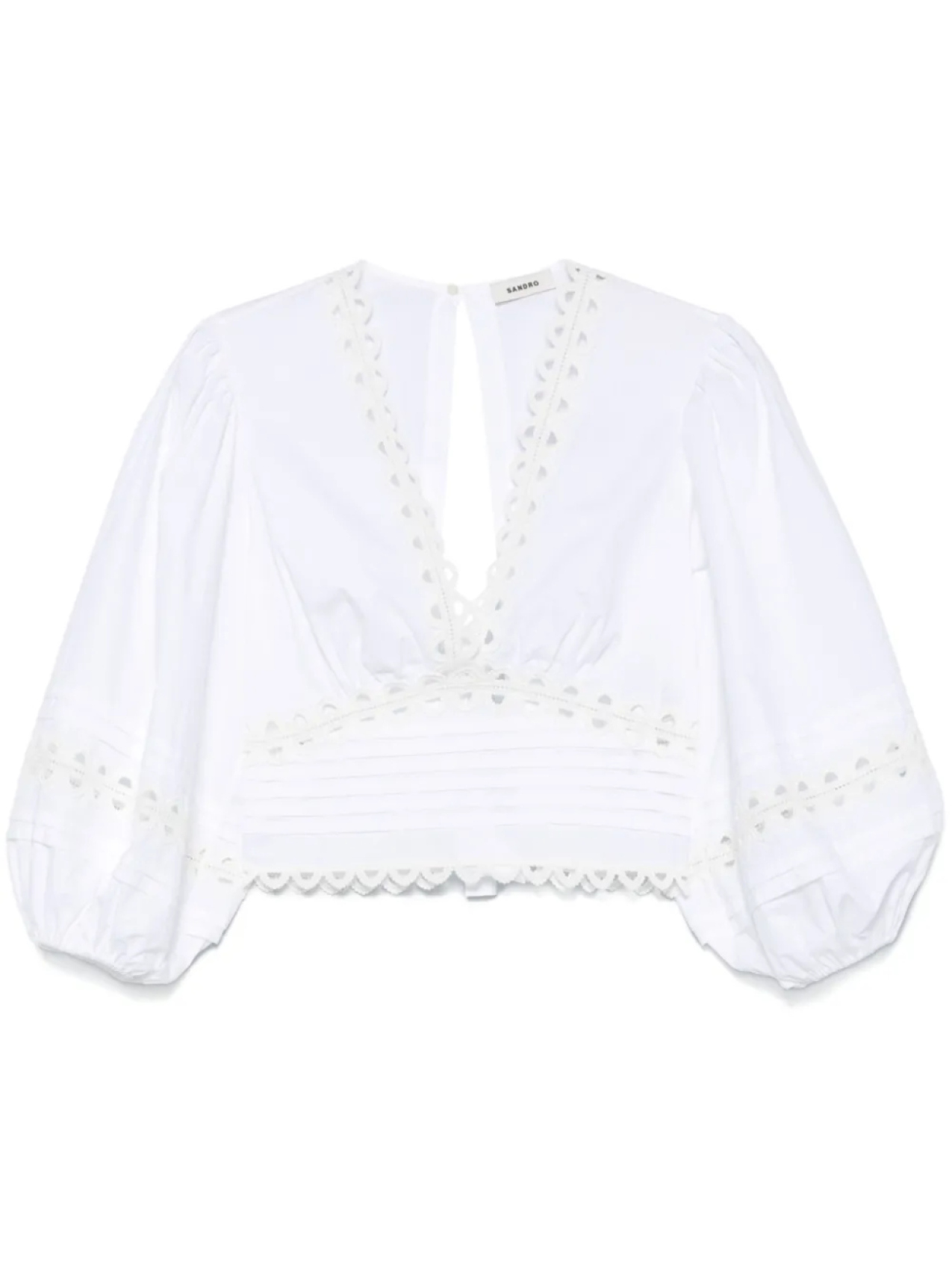 SANDRO топ с вырезами, белый
SANDRO топ с вырезами, белый