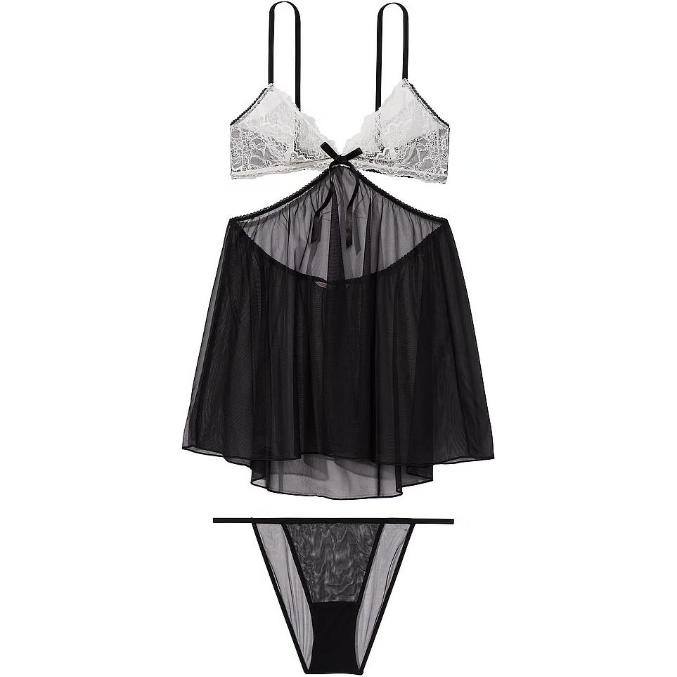 Пижамный комплект женский черный Victoria's Secret, Комплект (Черный)
Пижамный комплект женский черный Victoria's Secret, Комплект (Черный)