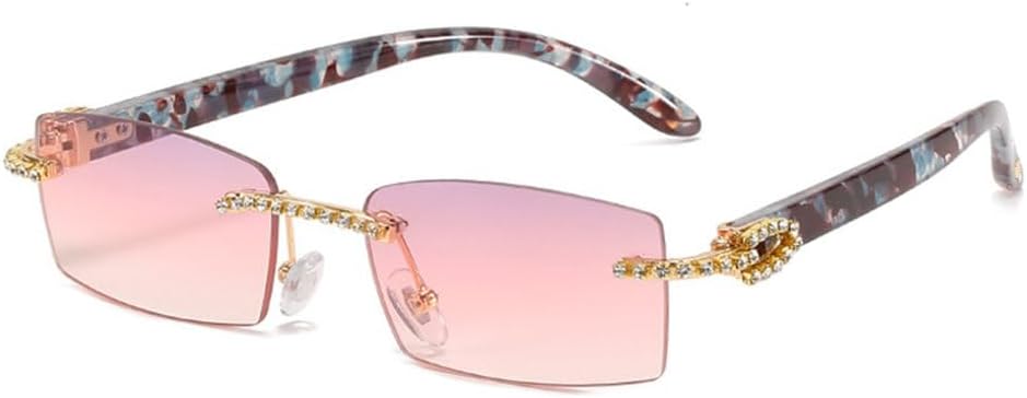 Женские солнцезащитные очки без оправы с бриллиантами, винтажные прямоугольные солнцезащитные очки, женские солнцезащитные очки со стразами, градиентные цвета HHZZYVY, C4flower-graypink
Женские солнцезащитные очки без оправы с бриллиантами, винтажные прямоугольные солнцезащитные очки, женские солнцезащитные очки со стразами, градиентные цвета HHZZYVY, C4flower-graypink