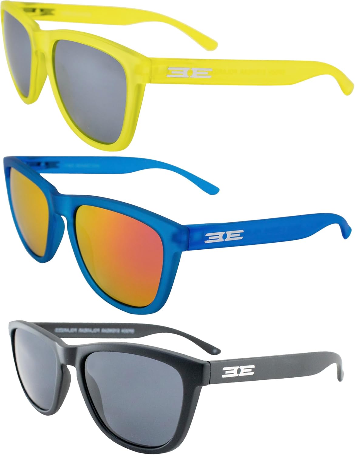 Солнцезащитные очки Epoch Eyewear Vibe с поляризацией, женские и мужские, 3 пары: желтые с серебристыми зеркальными линзами, синие с розовыми зеркальными линзами и черные с дымчатыми линзами, Yellow-silver/Blue-pink/Black-smoke
Солнцезащитные очки Epoch Eyewear Vibe с поляризацией, женские и мужские, 3 пары: желтые с серебристыми зеркальными линзами, синие с розовыми зеркальными линзами и черные с дымчатыми линзами, Yellow-silver/Blue-pink/Black-smoke