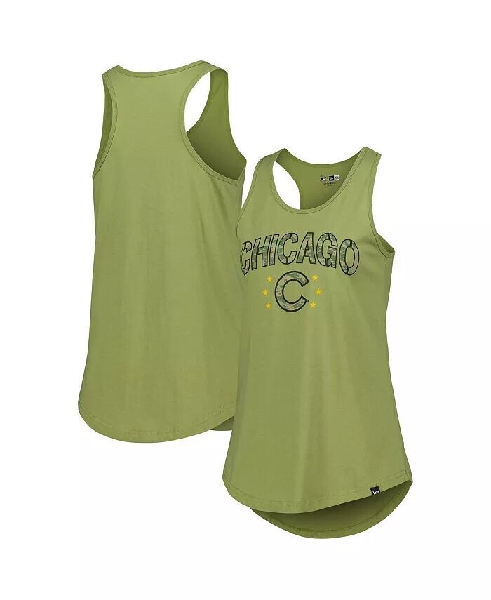 Женская майка Olive Chicago Cubs с надписью «День вооруженных сил» New Era
Женская майка Olive Chicago Cubs с надписью «День вооруженных сил» New Era