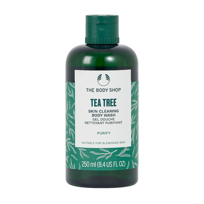 Очищающий гель для душа с маслом чайного дерева The Body Shop, 250 мл
Очищающий гель для душа с маслом чайного дерева The Body Shop, 250 мл