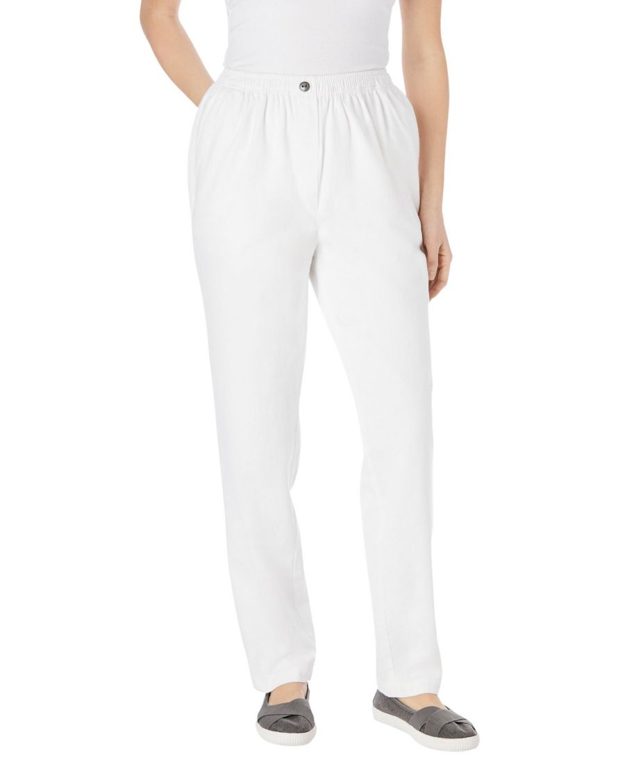 Женские джинсы Within Tall Straight-Leg из хлопка, прямого кроя, надеваются через голову, эластичный пояс, рассчитаны на 7 дней носки Woman Within, White
Женские джинсы Within Tall Straight-Leg из хлопка, прямого кроя, надеваются через голову, эластичный пояс, рассчитаны на 7 дней носки Woman Within, White