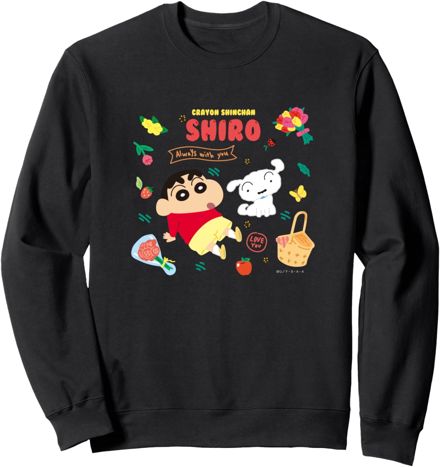 Веселый Шин-тян с карандашом! Толстовка с надписью «Пикник Широ» Crayon Shinchan, черный
Веселый Шин-тян с карандашом! Толстовка с надписью «Пикник Широ» Crayon Shinchan, черный
