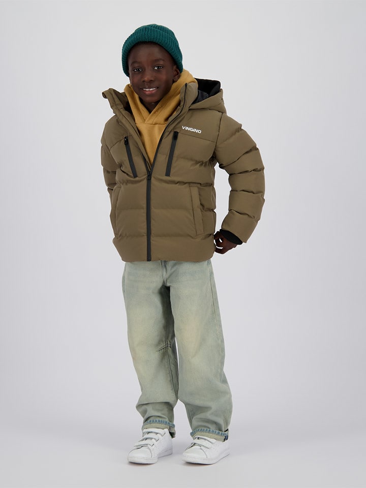 Vingino Стеганая куртка "Thorther" цвета хаки/черный
Vingino Стеганая куртка "Thorther" цвета хаки/черный