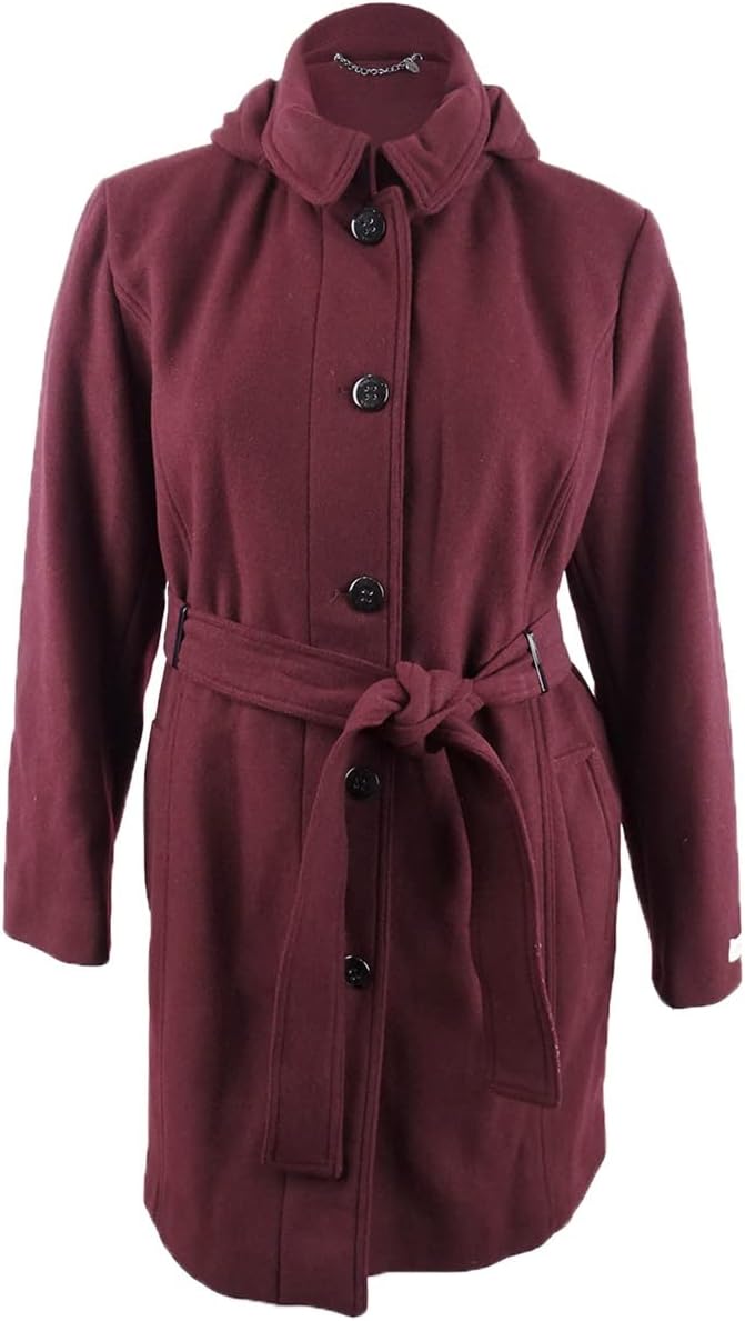 Женское пальто Calvin Klein с капюшоном и поясом, бордовый
Женское пальто Calvin Klein с капюшоном и поясом, бордовый