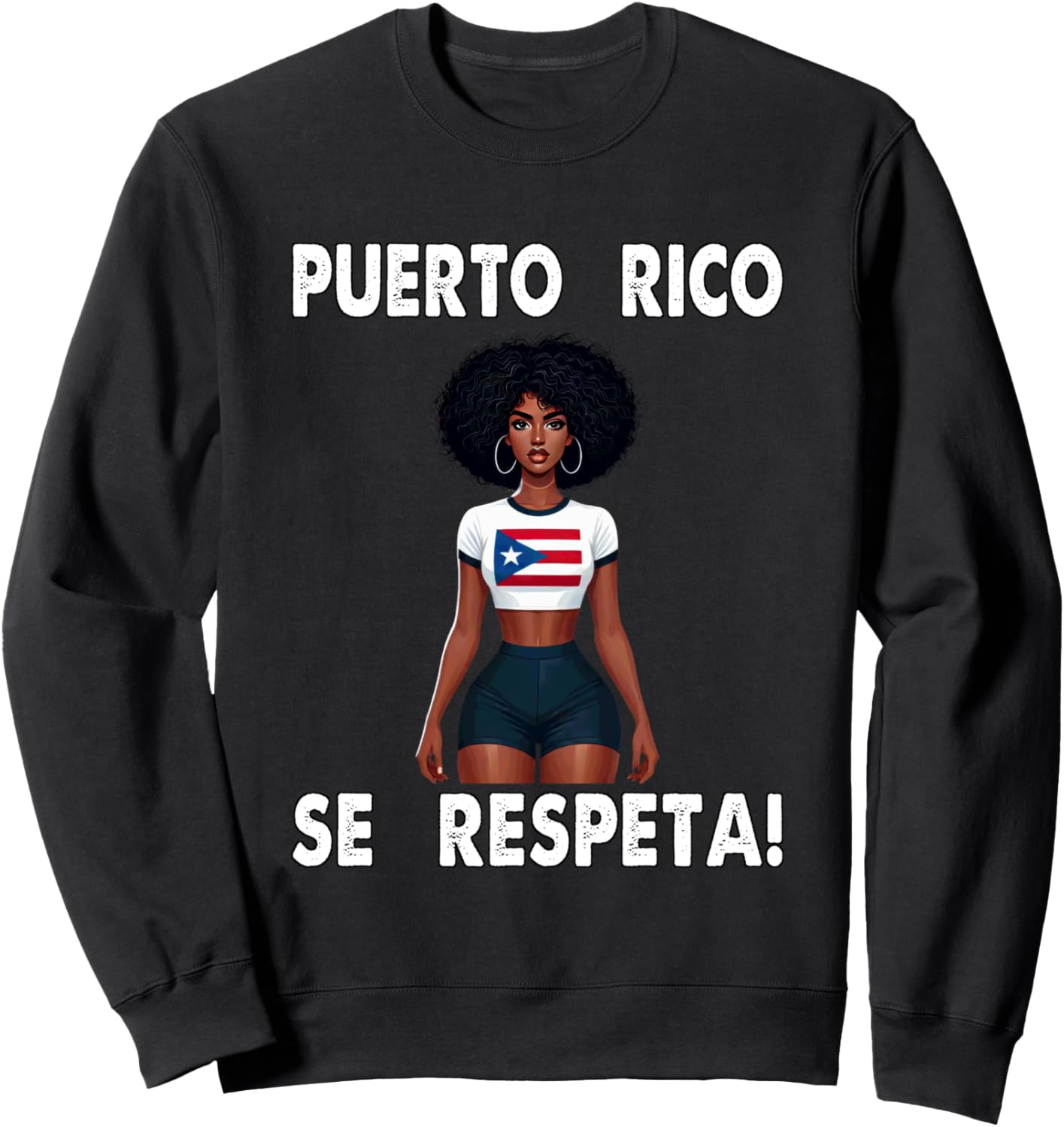 Толстовка с флагом Пуэрто-Рико в стиле афро Boricua Queen Puerto Rico Se Respeta Puerto Rico Se Respeta Collection, More Here, черный
Толстовка с флагом Пуэрто-Рико в стиле афро Boricua Queen Puerto Rico Se Respeta Puerto Rico Se Respeta Collection, More Here, черный