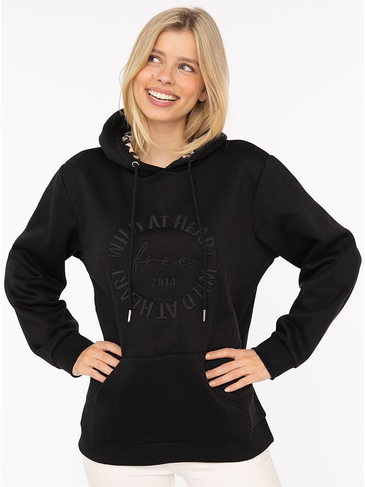 Толстовка с капюшоном Zwillingsherz, черный 
Толстовка с капюшоном Zwillingsherz, черный