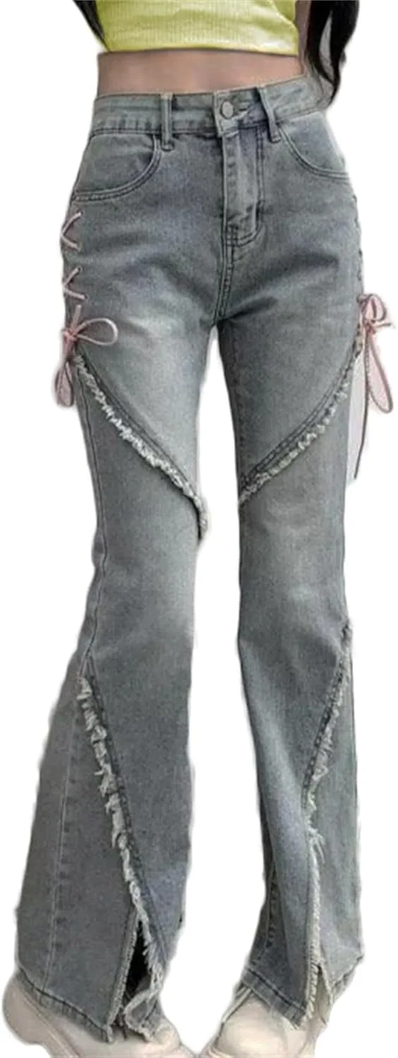 Женские джинсы Skinny с рваным краем и широким низом ZH8FCHAN
Женские джинсы Skinny с рваным краем и широким низом ZH8FCHAN