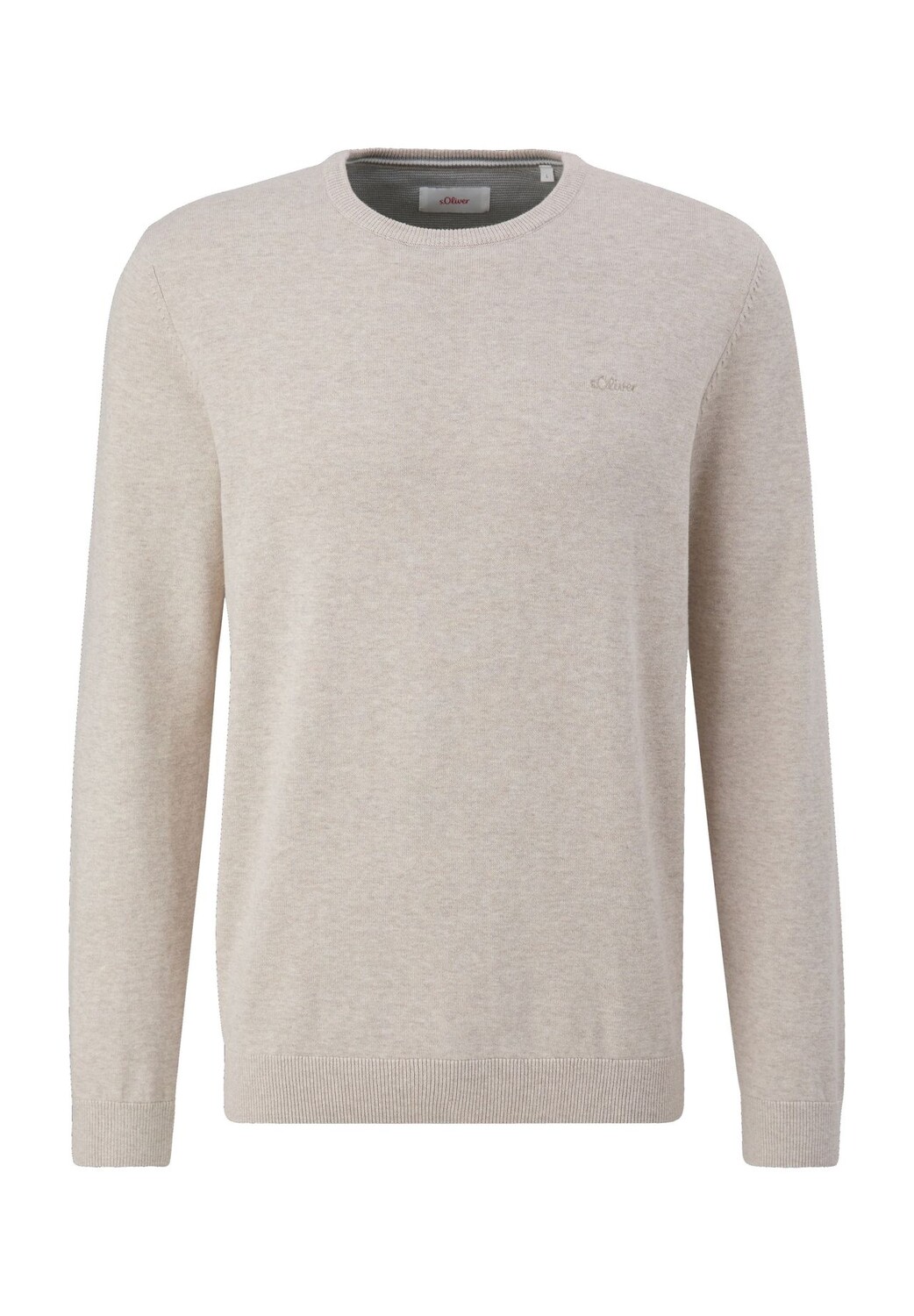 Вязаный свитер, вышивка логотипа, мужской s.Oliver, коричневый
Вязаный свитер, вышивка логотипа, мужской s.Oliver, коричневый