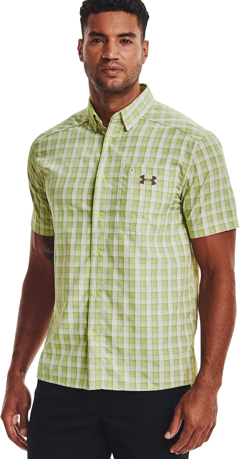 Мужская клетчатая футболка Drift Tide 2.0 от Under Armour с коротким рукавом, Lime Foam (368)/Tent
Мужская клетчатая футболка Drift Tide 2.0 от Under Armour с коротким рукавом, Lime Foam (368)/Tent