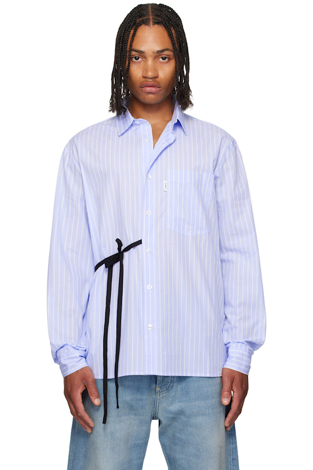 эксклюзивная голубая хлопковая рубашка Ssense Abra, синий
эксклюзивная голубая хлопковая рубашка Ssense Abra, синий